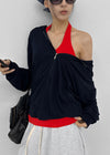 Static Loose Fit Summer Zip-up Hoodie