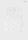 Static Loose Fit Summer Zip-up Hoodie
