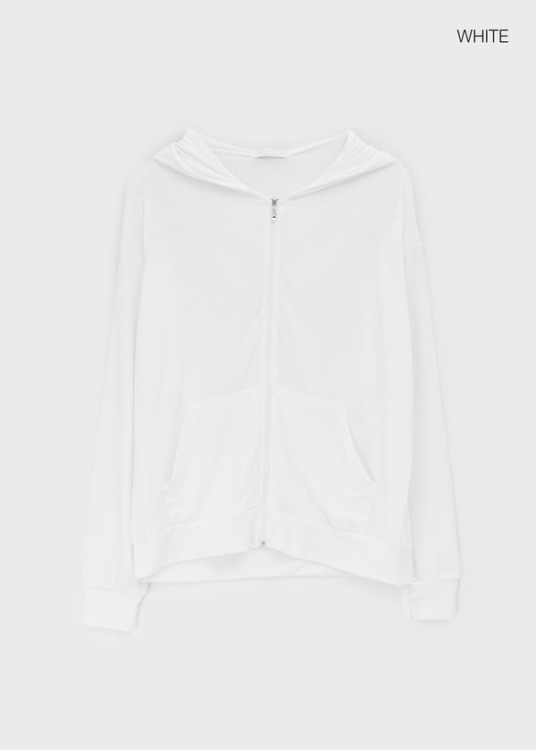 Static Loose Fit Summer Zip-up Hoodie