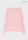Static Loose Fit Summer Zip-up Hoodie