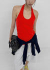 Soil Shirred Halter Sleeveless