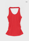 Soil Shirred Halter Sleeveless