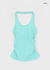 Soil Shirred Halter Sleeveless