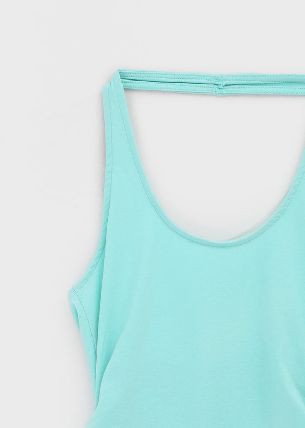 Soil Shirred Halter Sleeveless