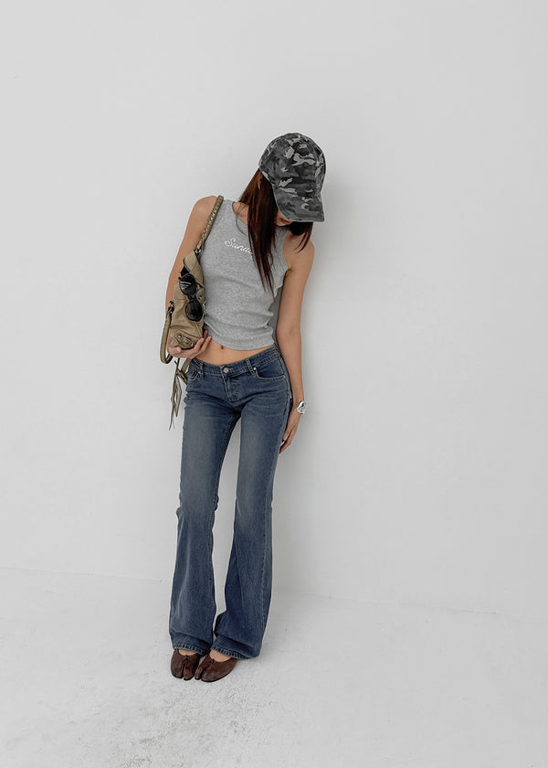 [MADE] Blur Low Rise Bootcut Denim Pants