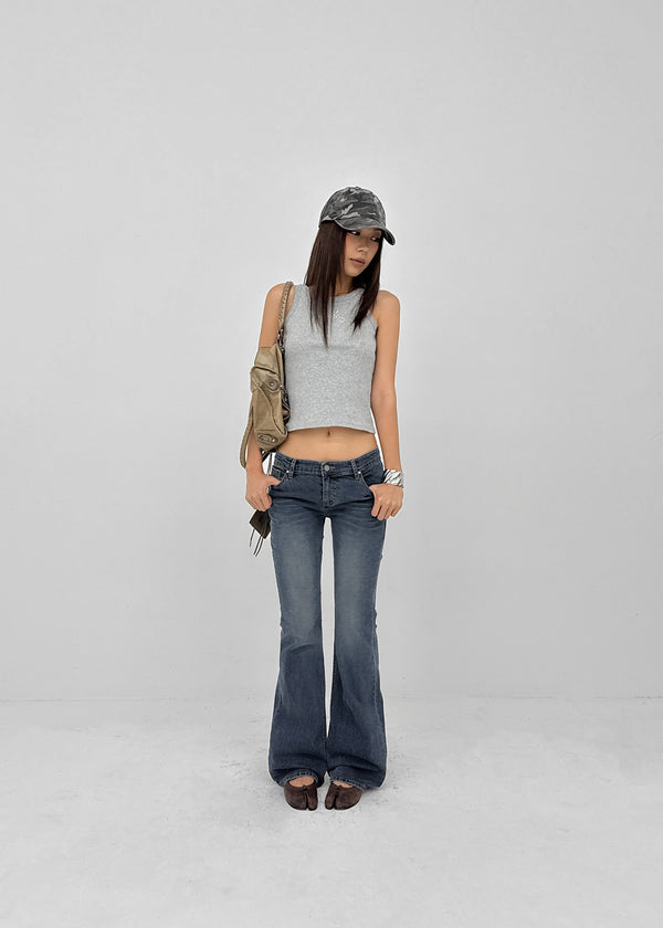 [MADE] Blur Low Rise Bootcut Denim Pants