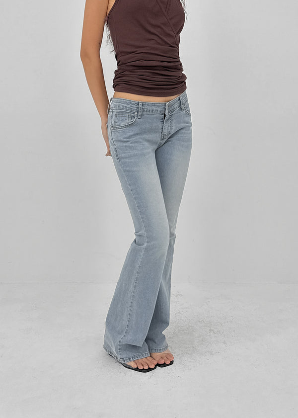 [MADE] Blur Low Rise Bootcut Denim Pants