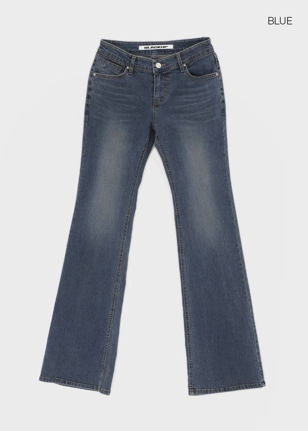 [MADE] Blur Low Rise Bootcut Denim Pants