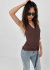 Poplit Wrap Halter Sleeveless