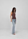 Poplit Wrap Halter Sleeveless