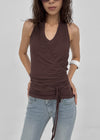 Poplit Wrap Halter Sleeveless