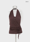 Poplit Wrap Halter Sleeveless