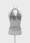 Poplit Wrap Halter Sleeveless