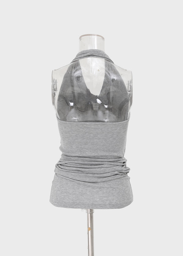 Poplit Wrap Halter Sleeveless