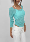 K-dump Set - Summer Long Sleeve T-shirt, Bra Top