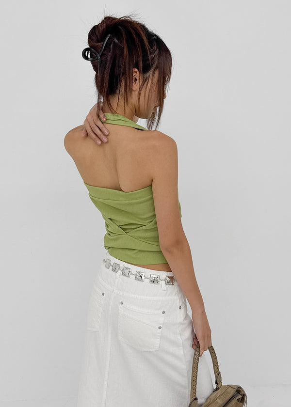 Quaf Layered Halter Tube Top