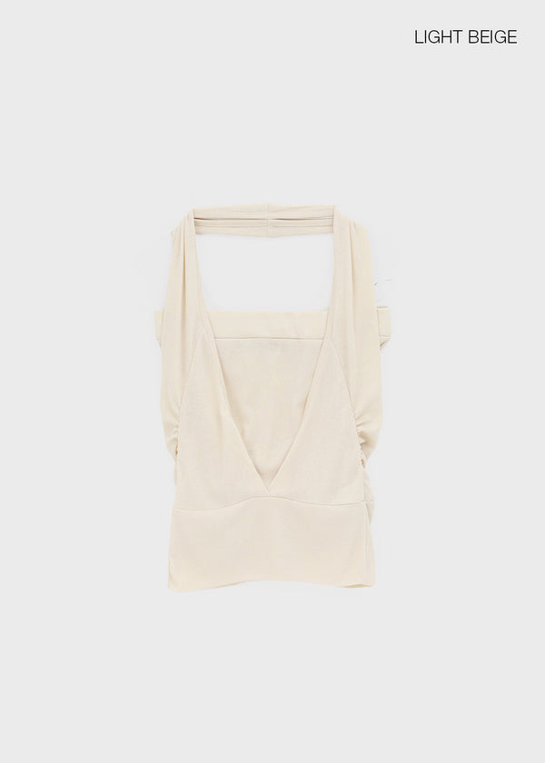 Quaf Layered Halter Tube Top