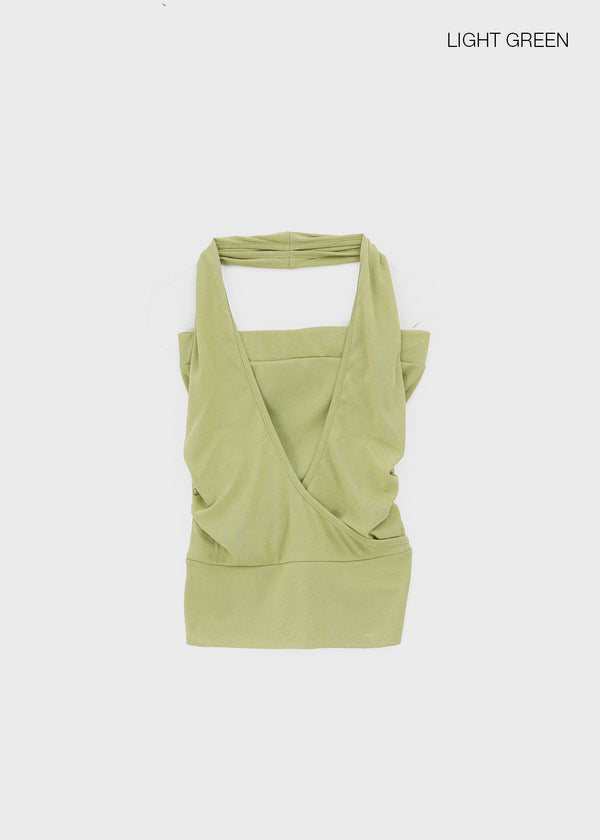 Quaf Layered Halter Tube Top