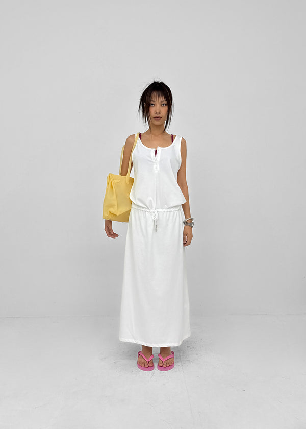 [MADE] Hishi Henley Sleeveless Long Dress