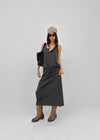 [MADE] Hishi Henley Sleeveless Long Dress