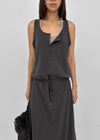 [MADE] Hishi Henley Sleeveless Long Dress