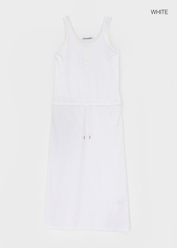 [MADE] Hishi Henley Sleeveless Long Dress