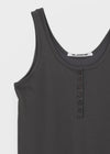 [MADE] Hishi Henley Sleeveless Long Dress