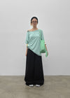 Dermal Loose Fit Off-shoulder Short Sleeve Tee