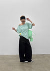 Dermal Loose Fit Off-shoulder Short Sleeve Tee