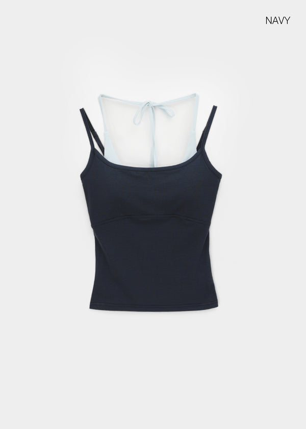 Robpa Halter Layered Sleeveless (Built-in Cap)