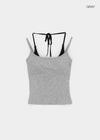 Robpa Halter Layered Sleeveless (Built-in Cap)