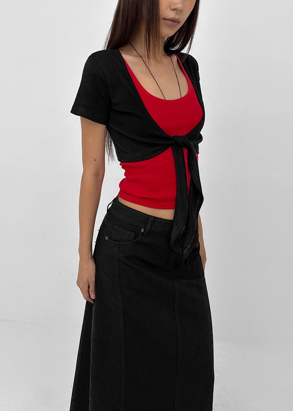 Epoch Short-sleeve Bolero Cardigan