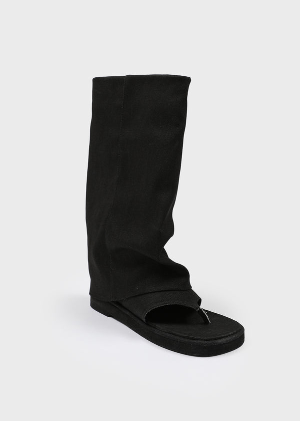 Peulf Summer Flip-flops Mid-calf Boots