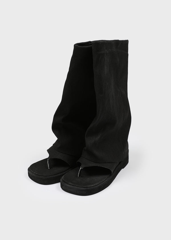 Peulf Summer Flip-flops Mid-calf Boots