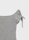 Tully Square Neck Ribbon Short Sleeve Tee