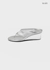 Glomme Mesh Wedge Heel Flip-flops