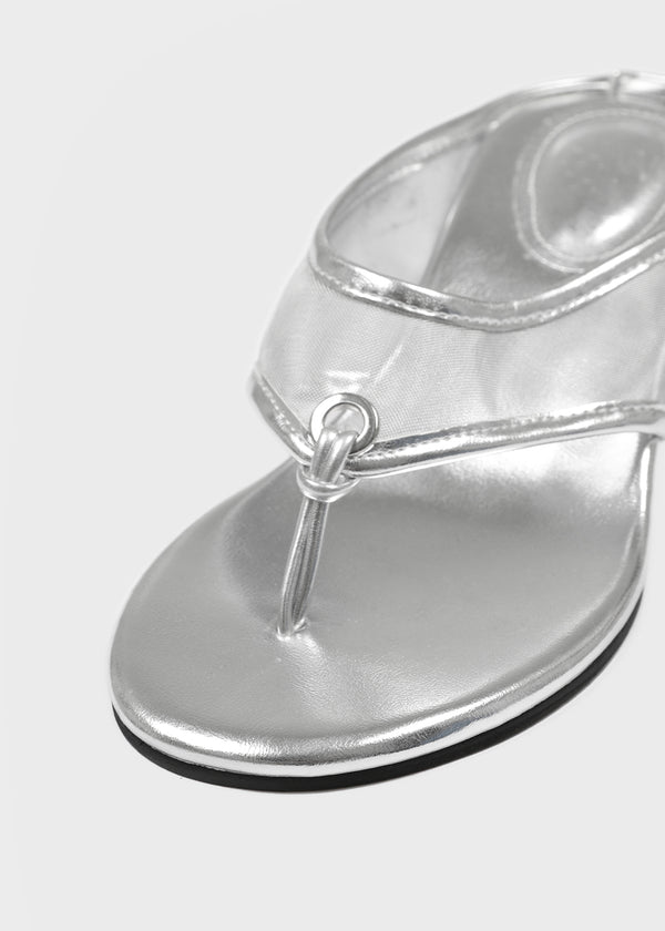 Glomme Mesh Wedge Heel Flip-flops