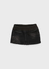 Tuper Denim Elastic Band Mini Skirt