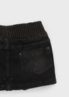 Tuper Denim Elastic Band Mini Skirt