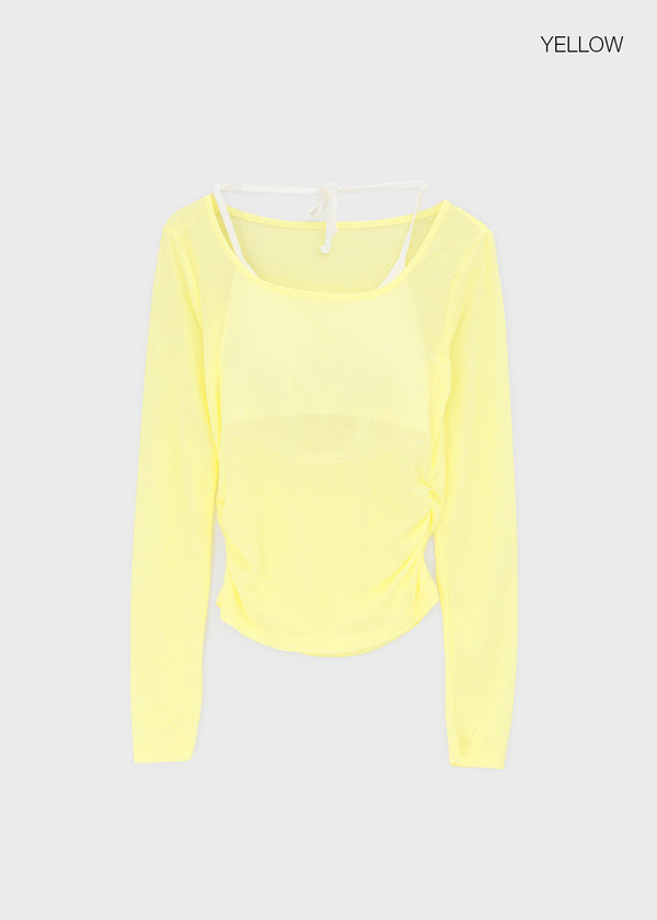 K-dump Set - Summer Long Sleeve T-shirt, Bra Top