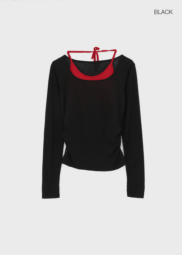 K-dump Set - Summer Long Sleeve T-shirt, Bra Top