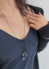 Salon View Drop Silver Pendant Necklace
