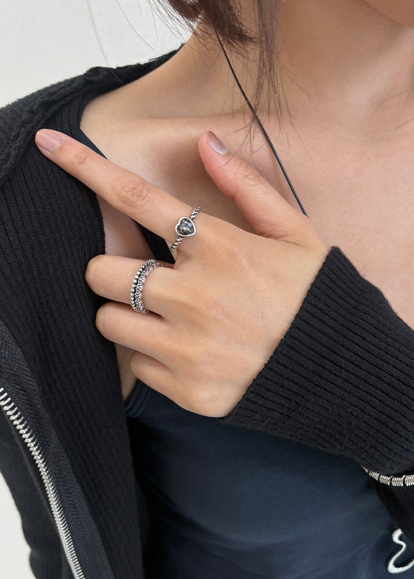 Saetung 5-piece Silver Ring Set