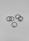 Saetung 5-piece Silver Ring Set