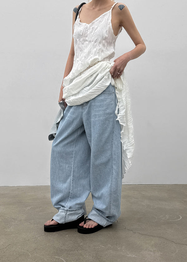 Chuking Summer Wide Denim Pants