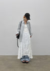 Chellening Wrinkle Sleeveless Long Dress