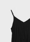 Chellening Wrinkle Sleeveless Long Dress