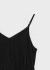 Chellening Wrinkle Sleeveless Long Dress