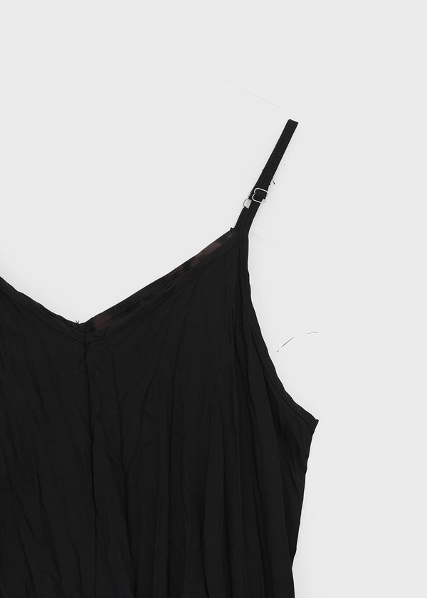 Chellening Wrinkle Sleeveless Long Dress
