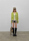 Post Summer Knit Zip-up Hoodie